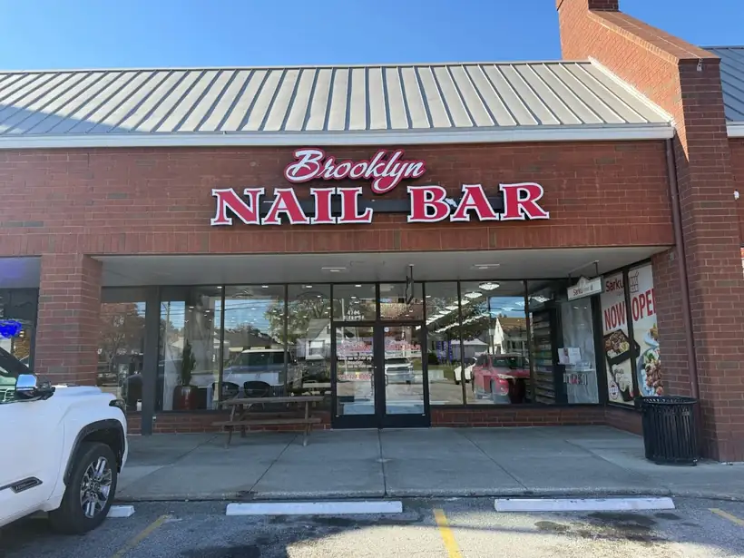 Nail salon storefront exterior